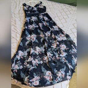 BCBG Flowy Floral Maxi Dress